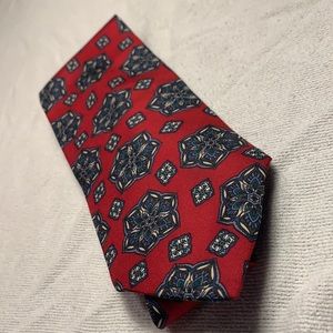 Christian Dior red, all silk tie.